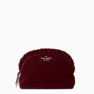 NEW Kate Spade Ruffle Briar Lane Cosmetic Bag